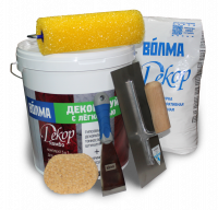 Комплект декоративной штукатурки "ВОЛМА-Декор", фактура "Арт-Бетон", 5 кг